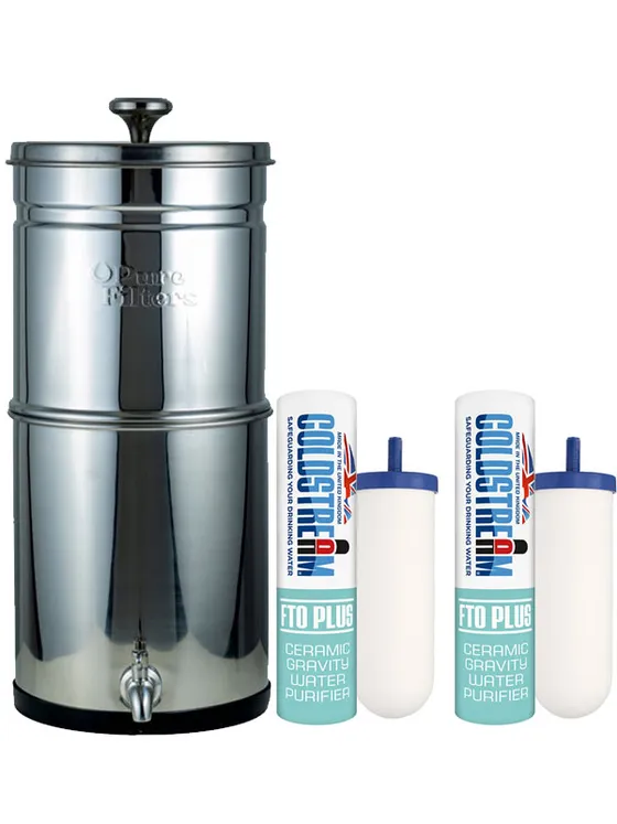 Pure Filters Home Waterfilter 9L (inclusief 2x Coldstream FTO PLUS filterelementen)